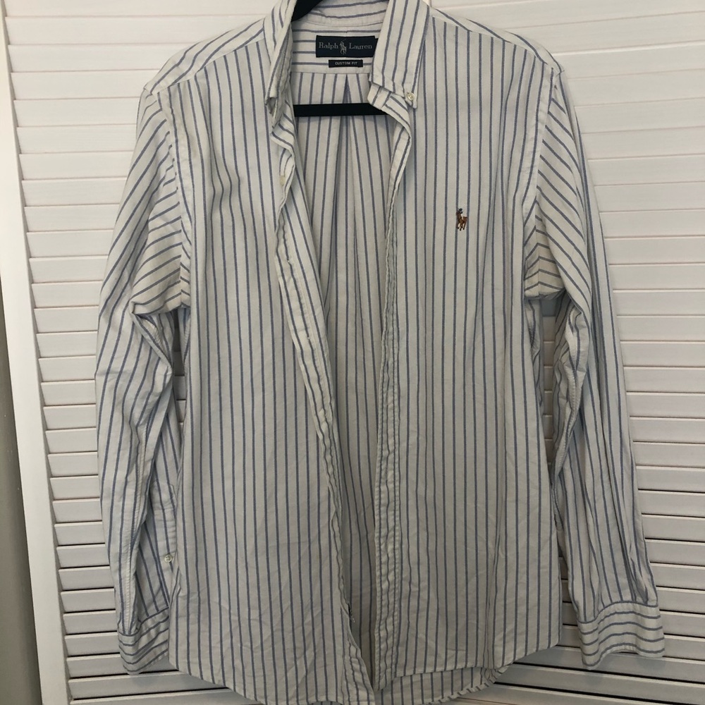 Polo Striped Custom Fit Button Down